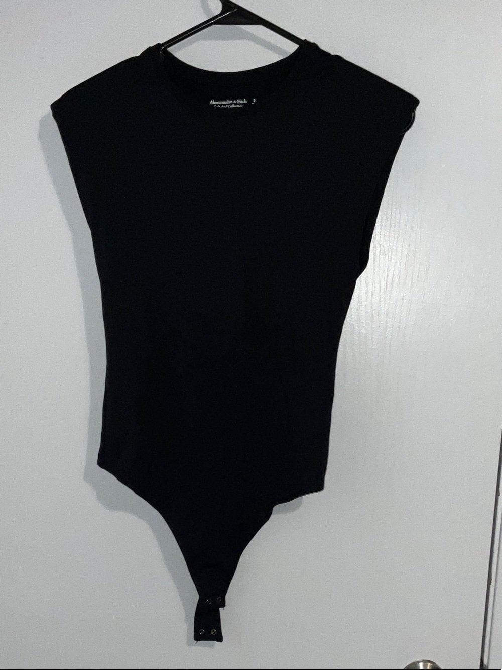Abercrombie & Fitch Black Cap-Sleeve Bodysuit